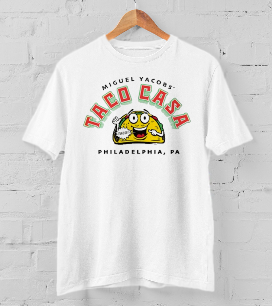 Miguel Yacobs’ Taco Casa Philadelphia PA Taco Painting T-Shirt