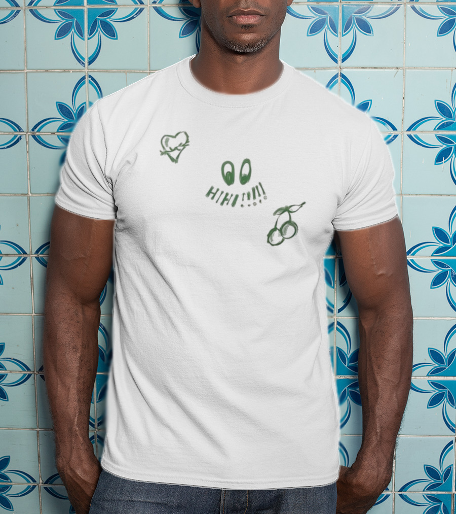 Valkyrae Hihi Heart Cherry Doodle T-Shirt