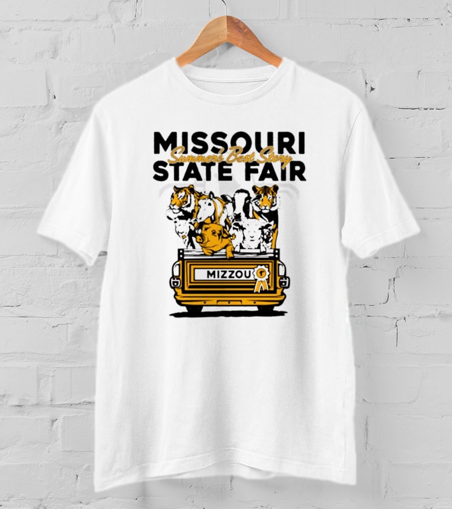 Missouri State Fair Mizzou Summers Best Story Truck With Animals T-Shirt