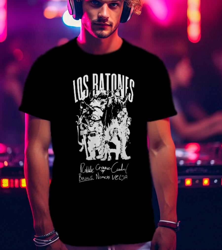 Los Ratones Rehlike Crownie Caedrel Baus Nemesis VELJA Signature T-Shirt