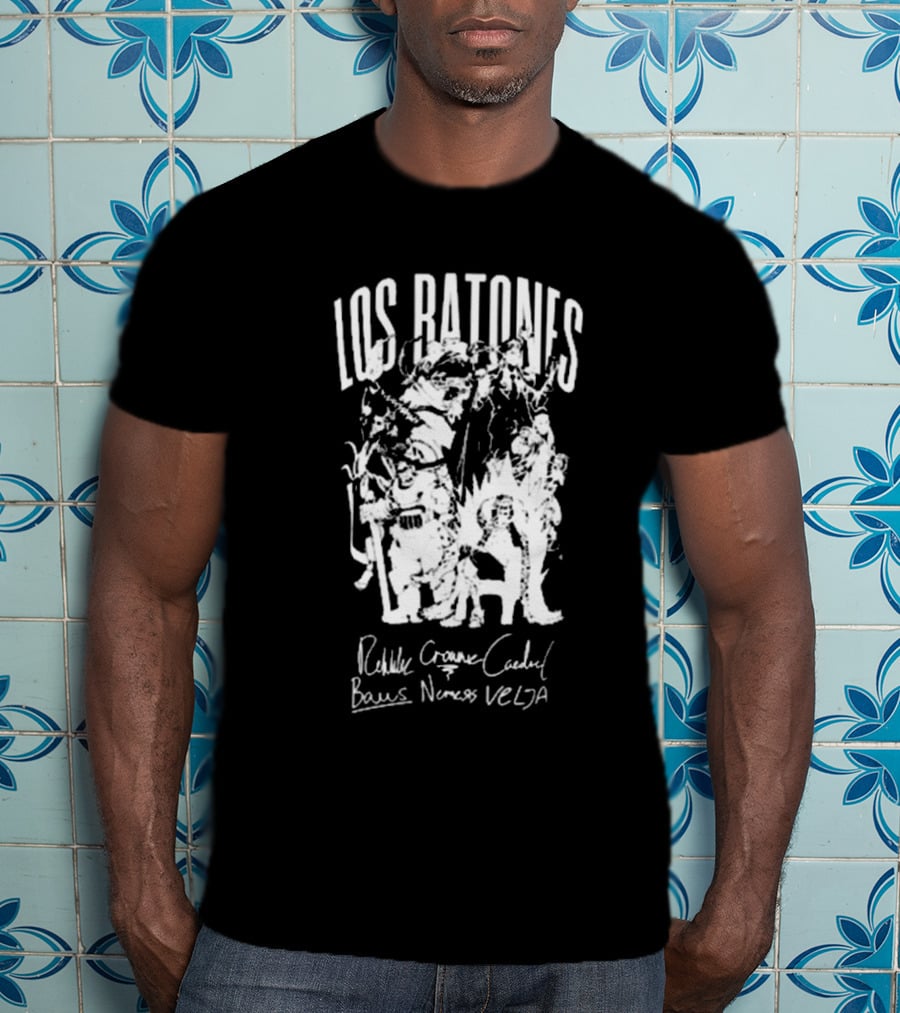 Los Ratones Rehlike Crownie Caedrel Baus Nemesis VELJA Signature T-Shirt