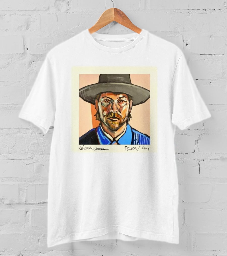 Wilder Woods Fever Sky Painting Portrait Hat Bold Brushstrokes T-Shirt