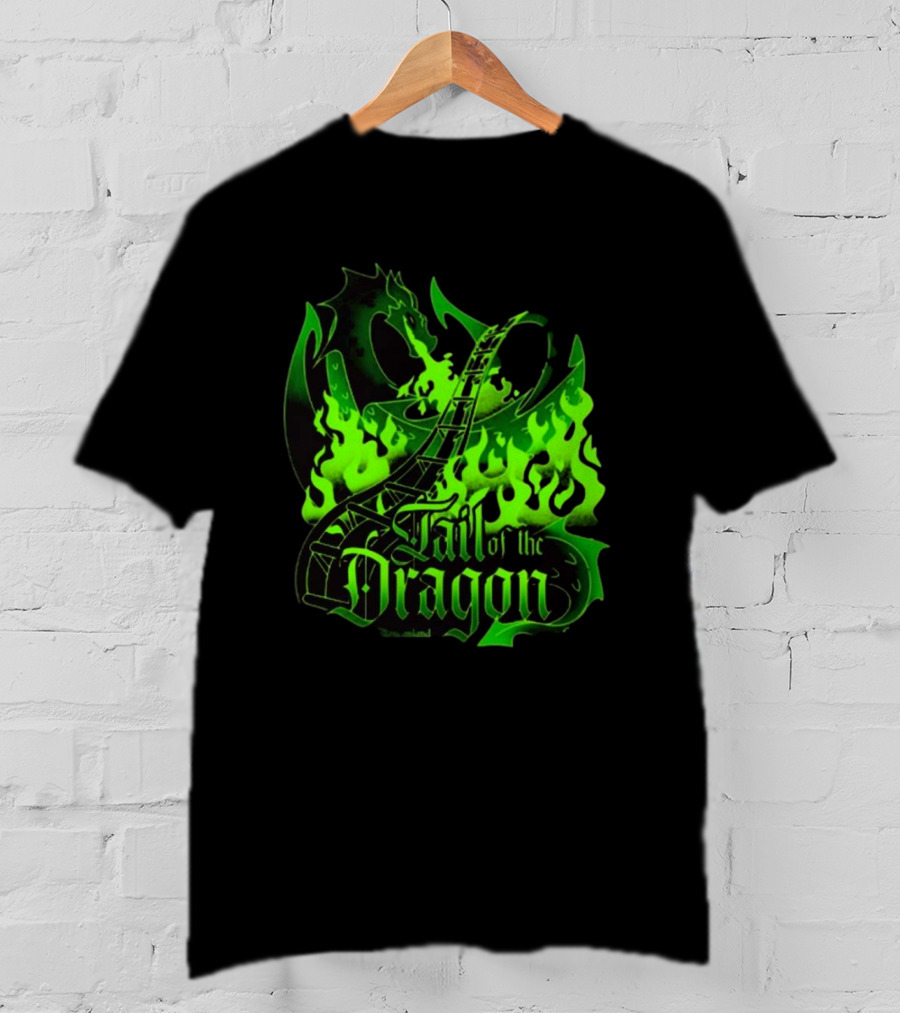 Bleucan Tail Of The Dragon Dare To Ride Fiery Track T-Shirt