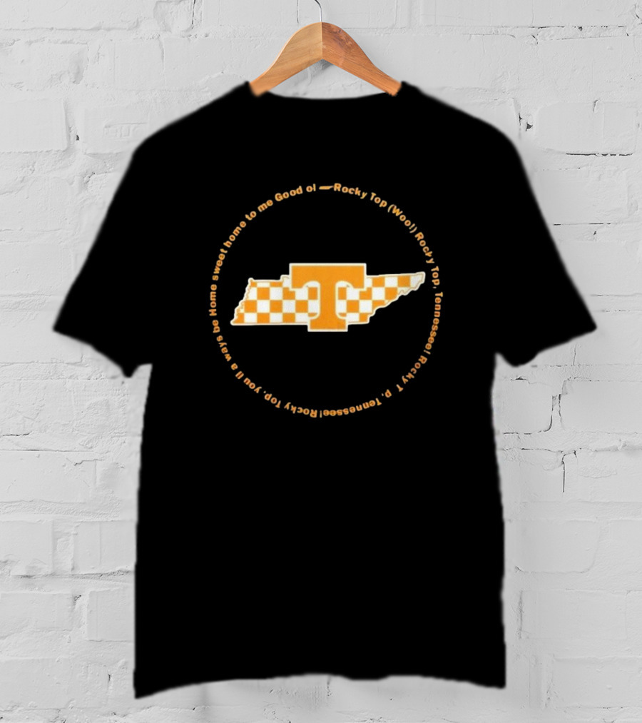 Rocky Top Tennessee Volunteers Home Sweet Home Checkerboard T T-Shirt