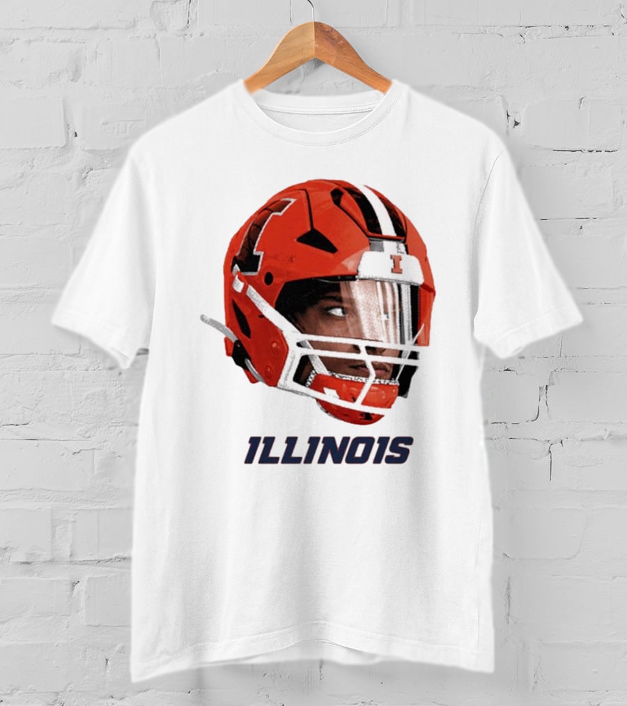Matthew Bailey Illinois Fighting Illini Football Helmet Ill1no1s T-Shirt