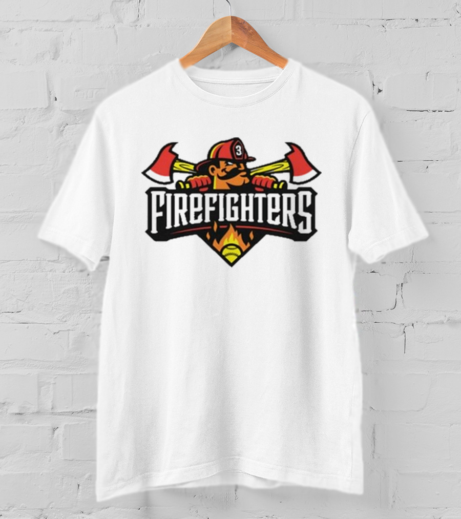 The Savannah Bananas Firefighters Logo Baseball Holiday Tailgaters New T-Shirt