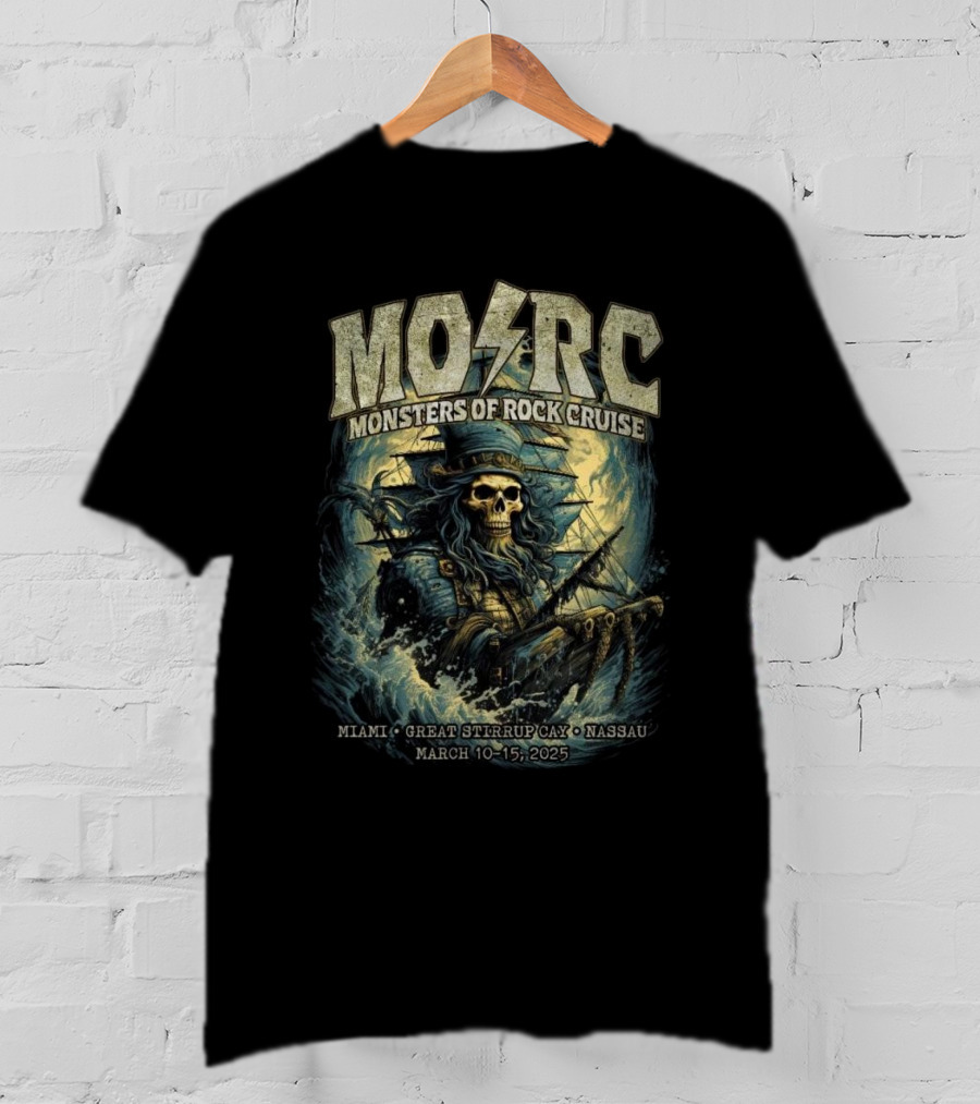 Night Ranger To Rock The Monsters Of Rock Cruise Miami Nassau March 10-15 2025 T-Shirt