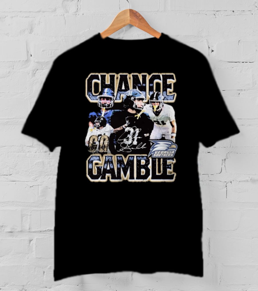 Chance Gamble Georgia Southern Eagles Football Go Signature 90s T-Shirt