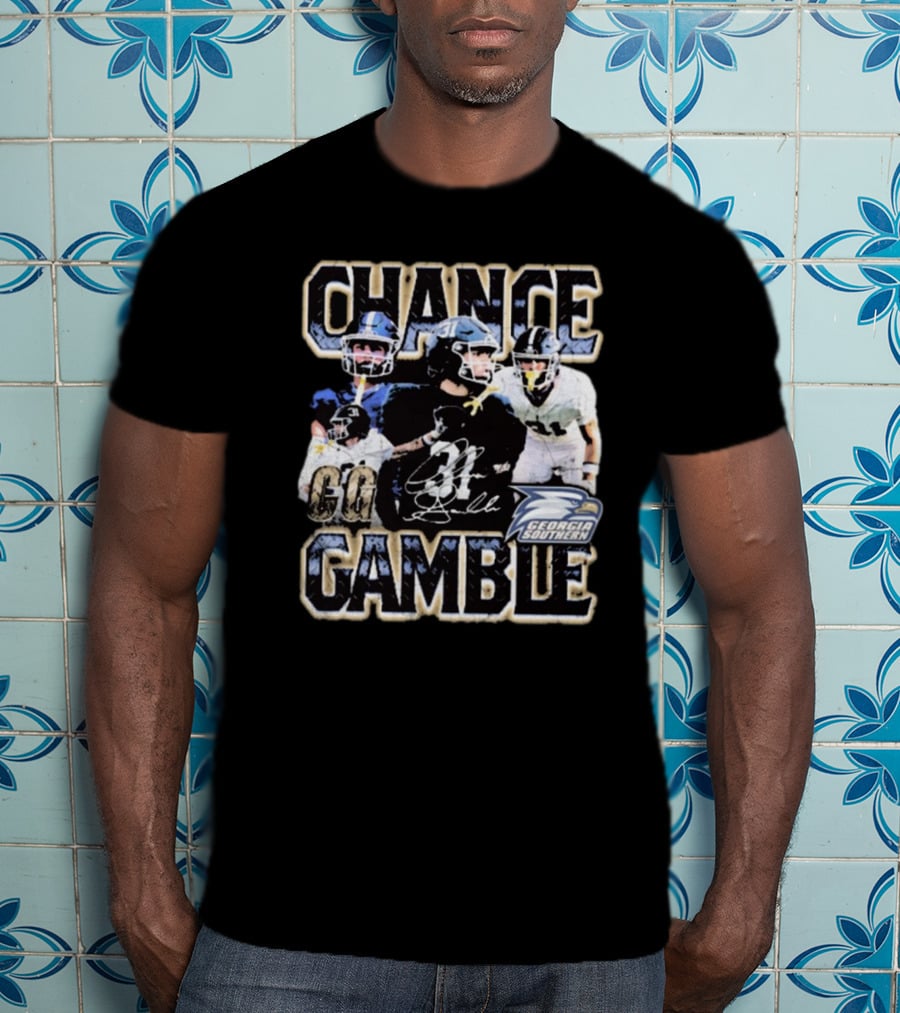 Chance Gamble Georgia Southern Eagles Football Go Signature 90s T-Shirt
