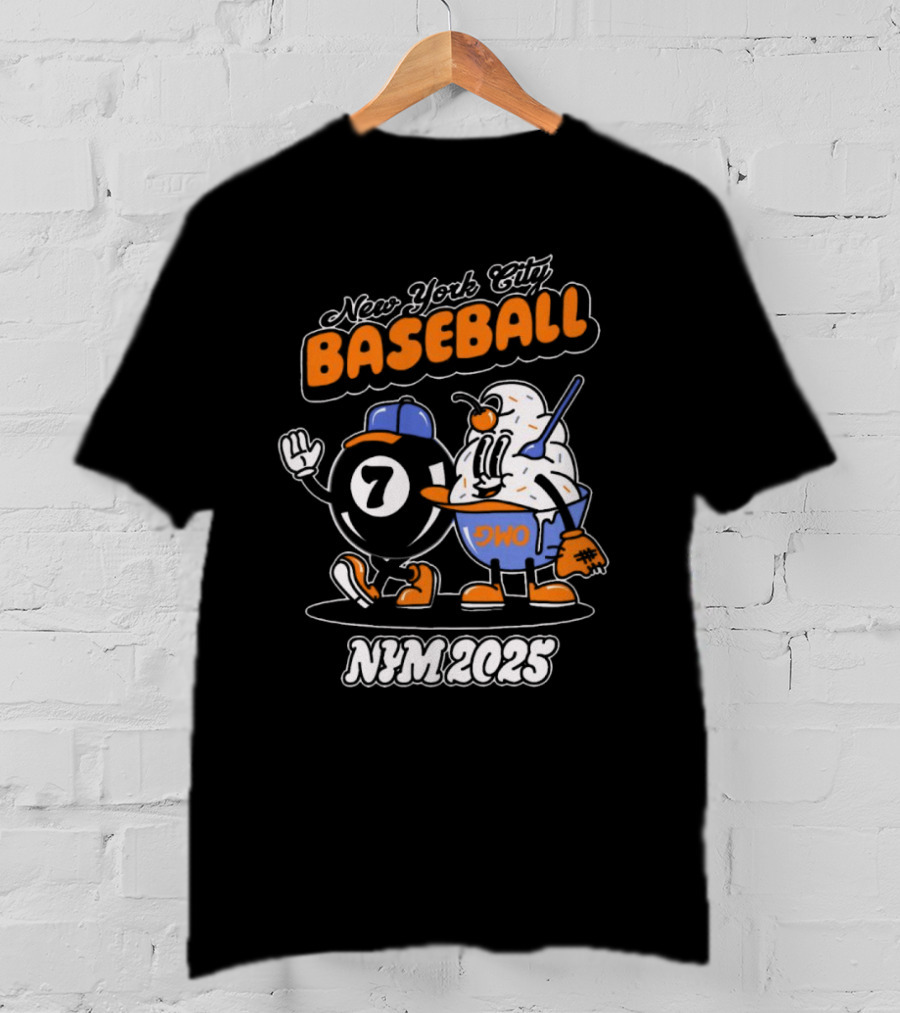 New York City Baseball Magic 7 Ball Nym 2025 T-Shirt