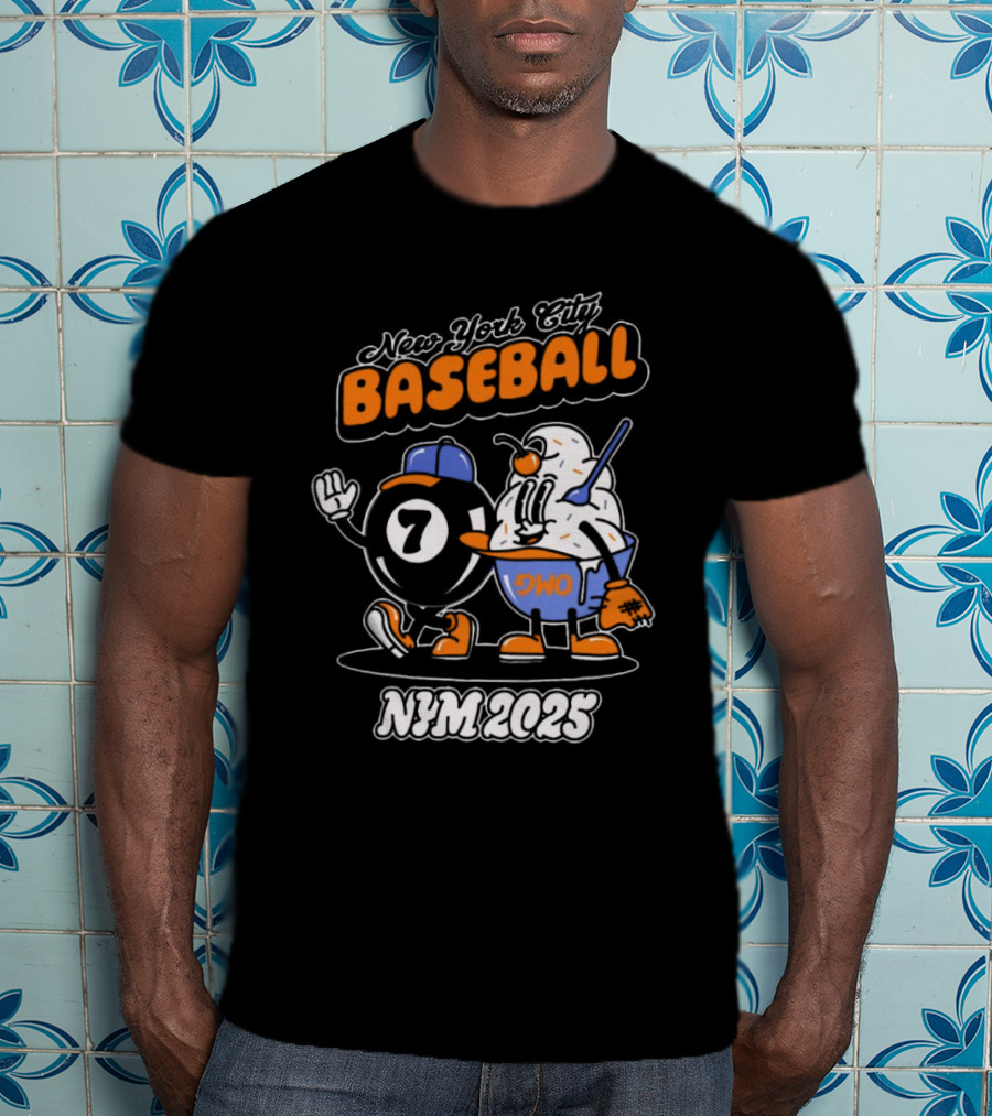 New York City Baseball Magic 7 Ball Nym 2025 T-Shirt