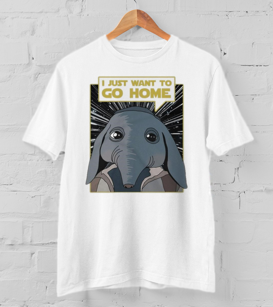 Nerd Riot I Just Want To Go Home Alien Creature T-Shirt