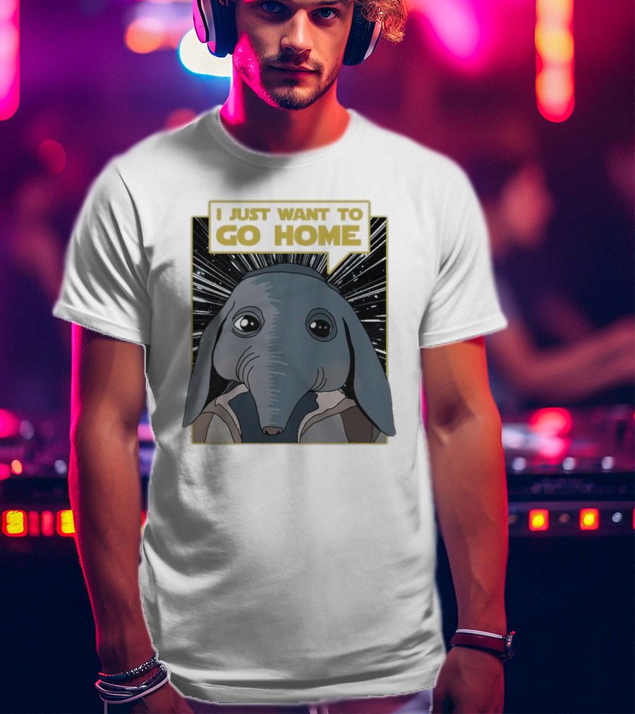 Nerd Riot I Just Want To Go Home Alien Creature T-Shirt