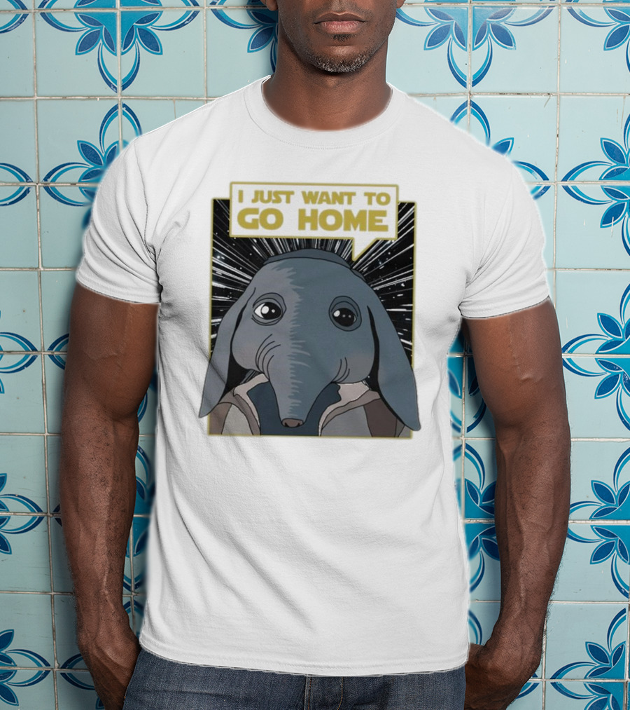 Nerd Riot I Just Want To Go Home Alien Creature T-Shirt