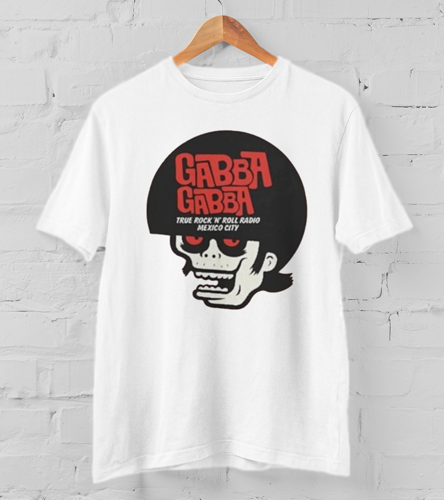 GABBA GABBA True Rock 'n' Roll Radio Mexico City Skull T-Shirt