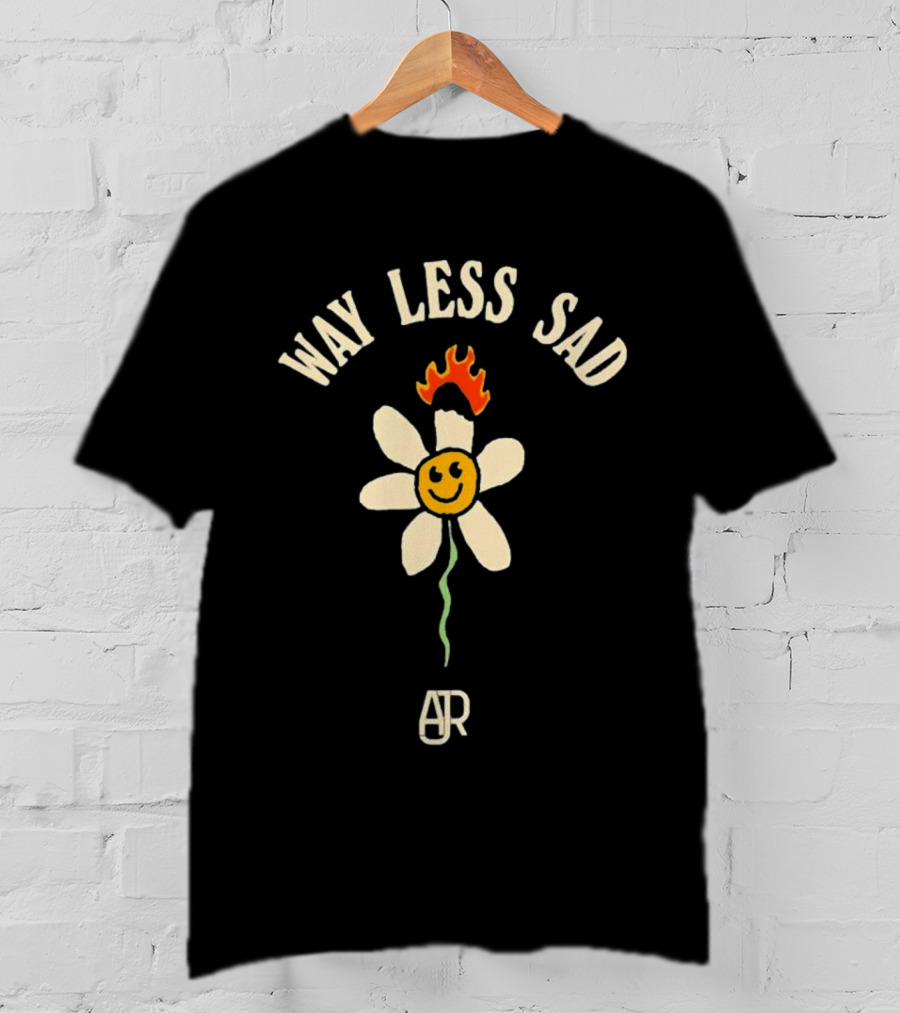 AJR Way Less Sad Smiling Flower On Fire T-Shirt