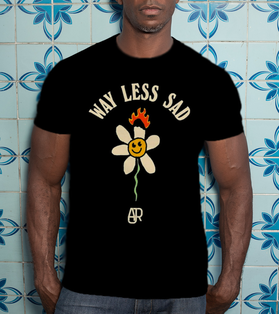 AJR Way Less Sad Smiling Flower On Fire T-Shirt