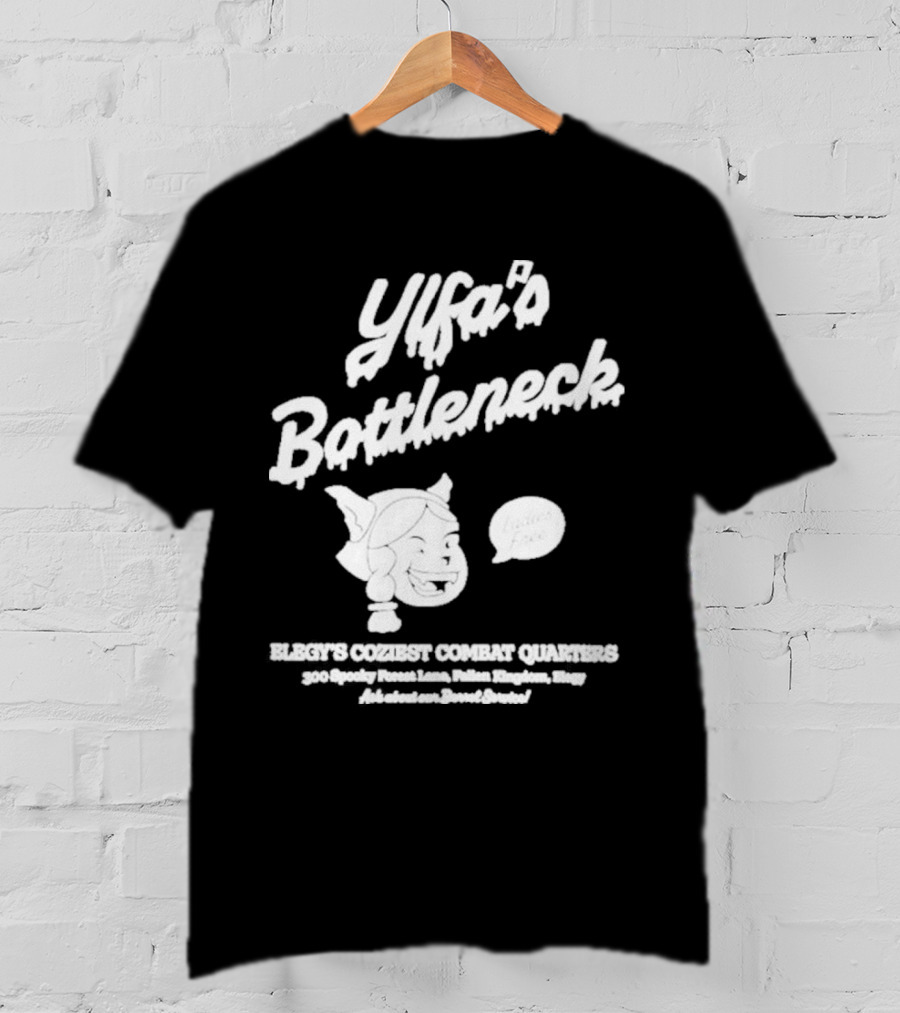 Ylfa's Bottleneck Elegy's Coziest Combat Quarters 300 Spooky Forest Lane Fallen Kingdom Expy T-Shirt