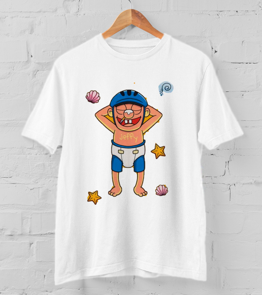 SML Merch Jeffy Summer Beach Character With Seashells And Starfish T-Shirt