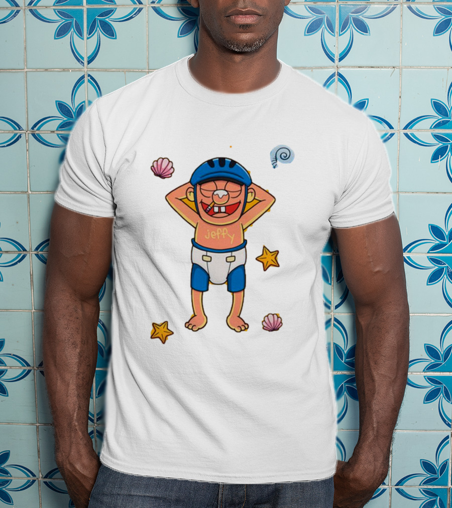 SML Merch Jeffy Summer Beach Character With Seashells And Starfish T-Shirt