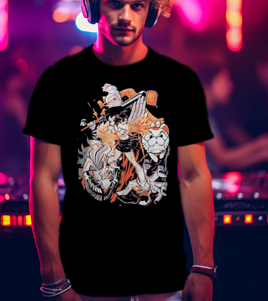 Doodle Toon Dandadan Manga Character Compilation T-Shirt