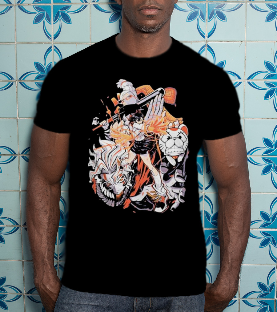 Doodle Toon Dandadan Manga Character Compilation T-Shirt