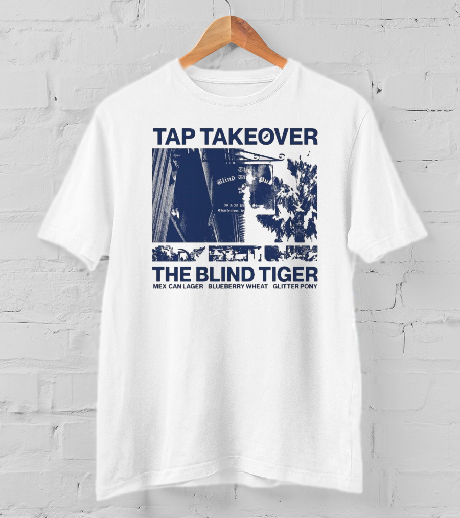 Tap Takeover The Blind Tiger Mex Can Lager Blueberry Wheat Glitter Pony T-Shirt