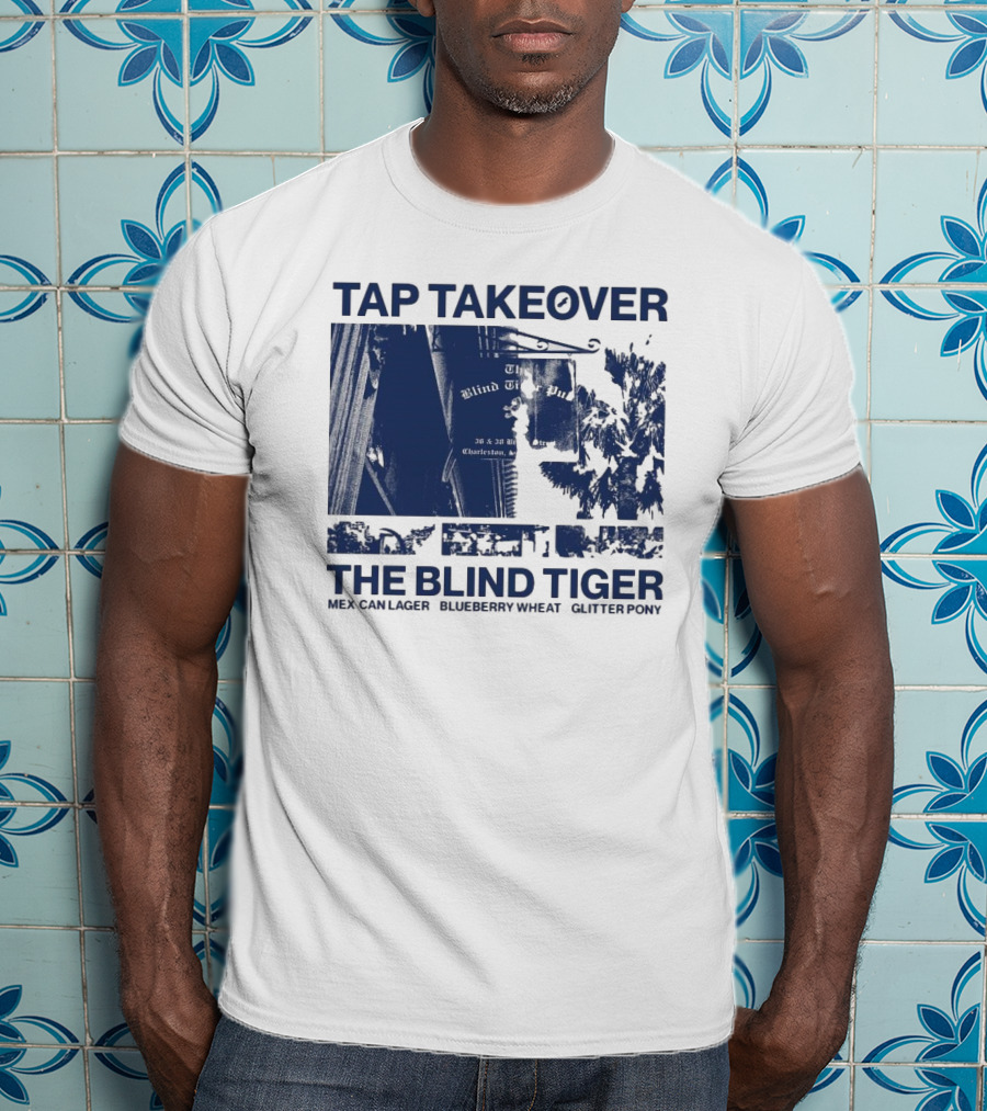 Tap Takeover The Blind Tiger Mex Can Lager Blueberry Wheat Glitter Pony T-Shirt