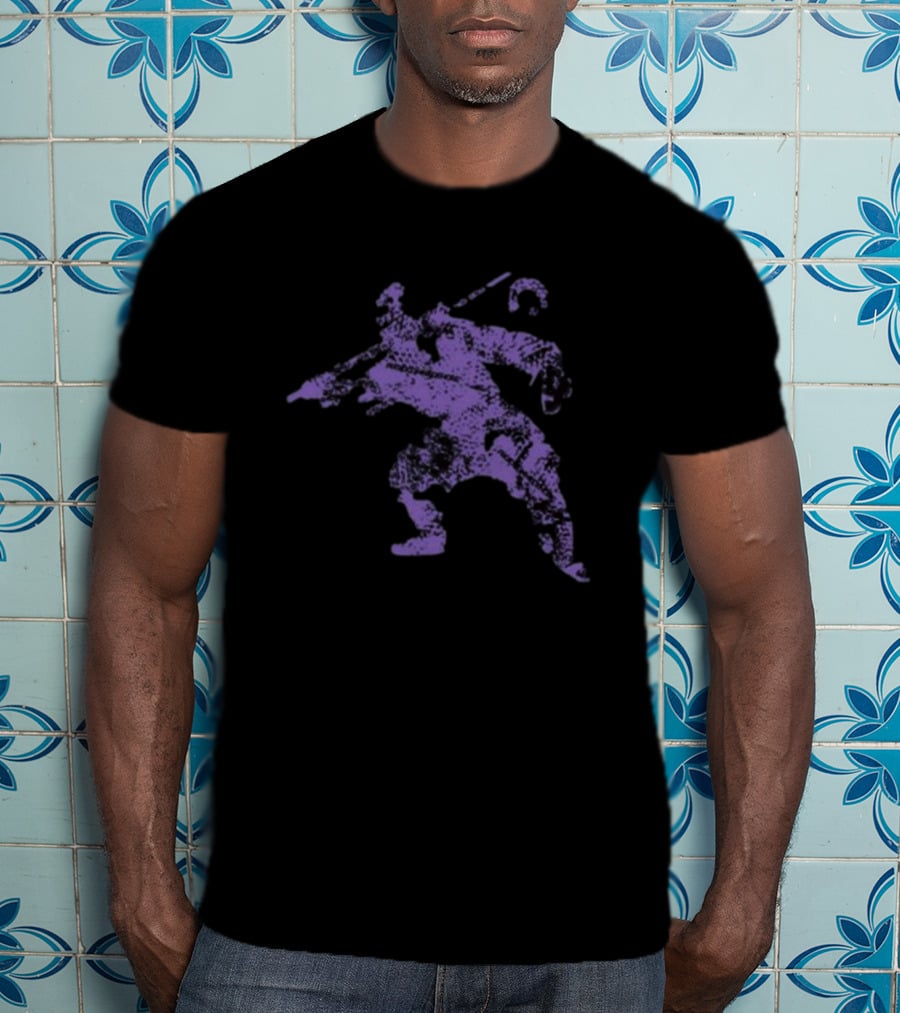 Froidcommedehors Big Fcd Violet Vintage Samurai T-Shirt