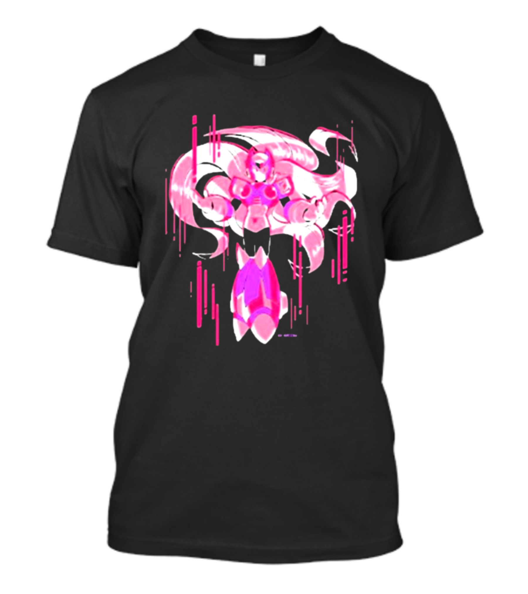 Mega Man Zero Awakened Pink Heroic Armor T-Shirt