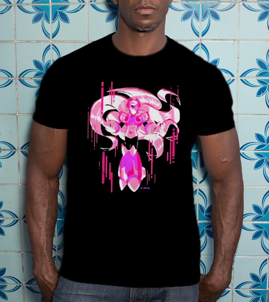 Mega Man Zero Awakened Pink Heroic Armor T-Shirt