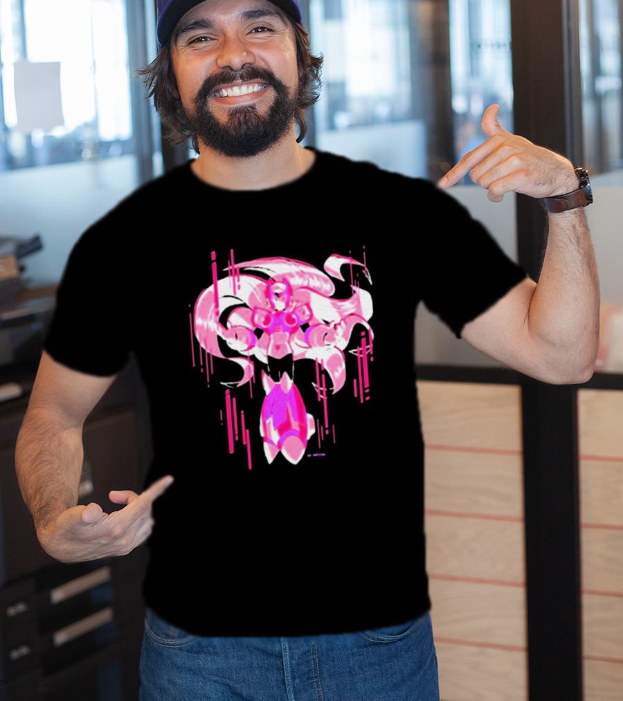Mega Man Zero Awakened Pink Heroic Armor T-Shirt