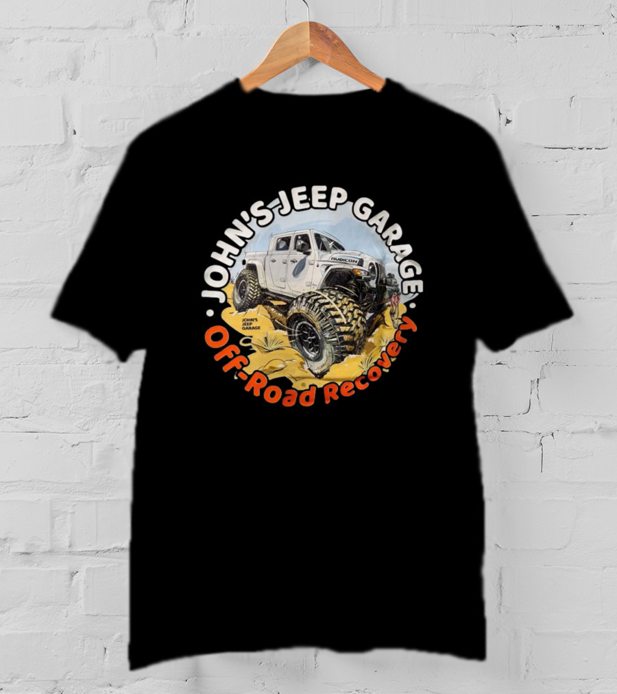 John's Jeep Garage Rubicon Off-Road Recovery T-Shirt