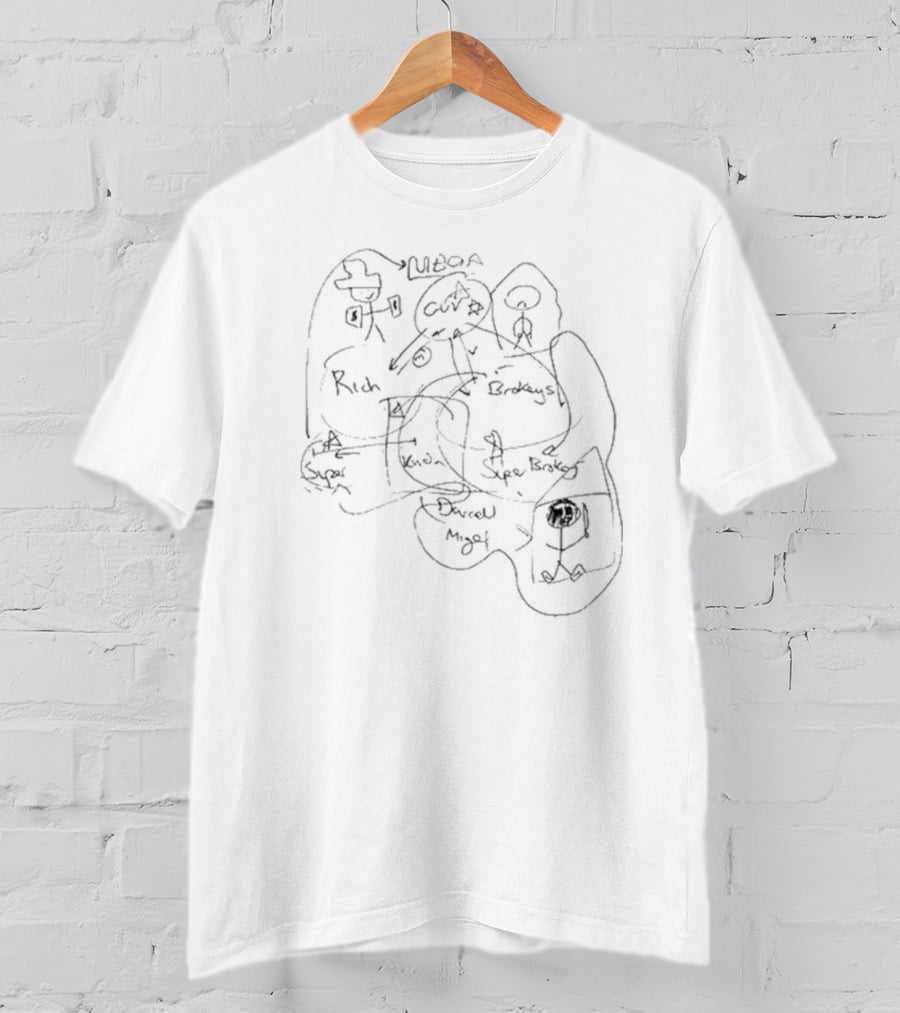 Andrew Tate's Work Ethic Study Featuring Sugar Rich Brokeys Super Duper Brokeys Miga GUV MBA T-Shirt