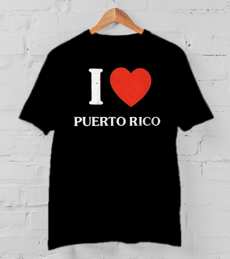 Kenneth Cole Vintage I Love Puerto Rico Heart T-Shirt