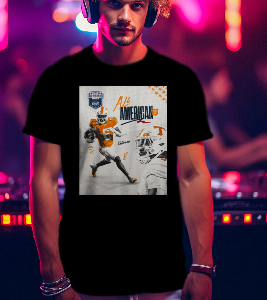 Tennessee Vols Dylan Sampson All-American Cotton Bowl T-Shirt
