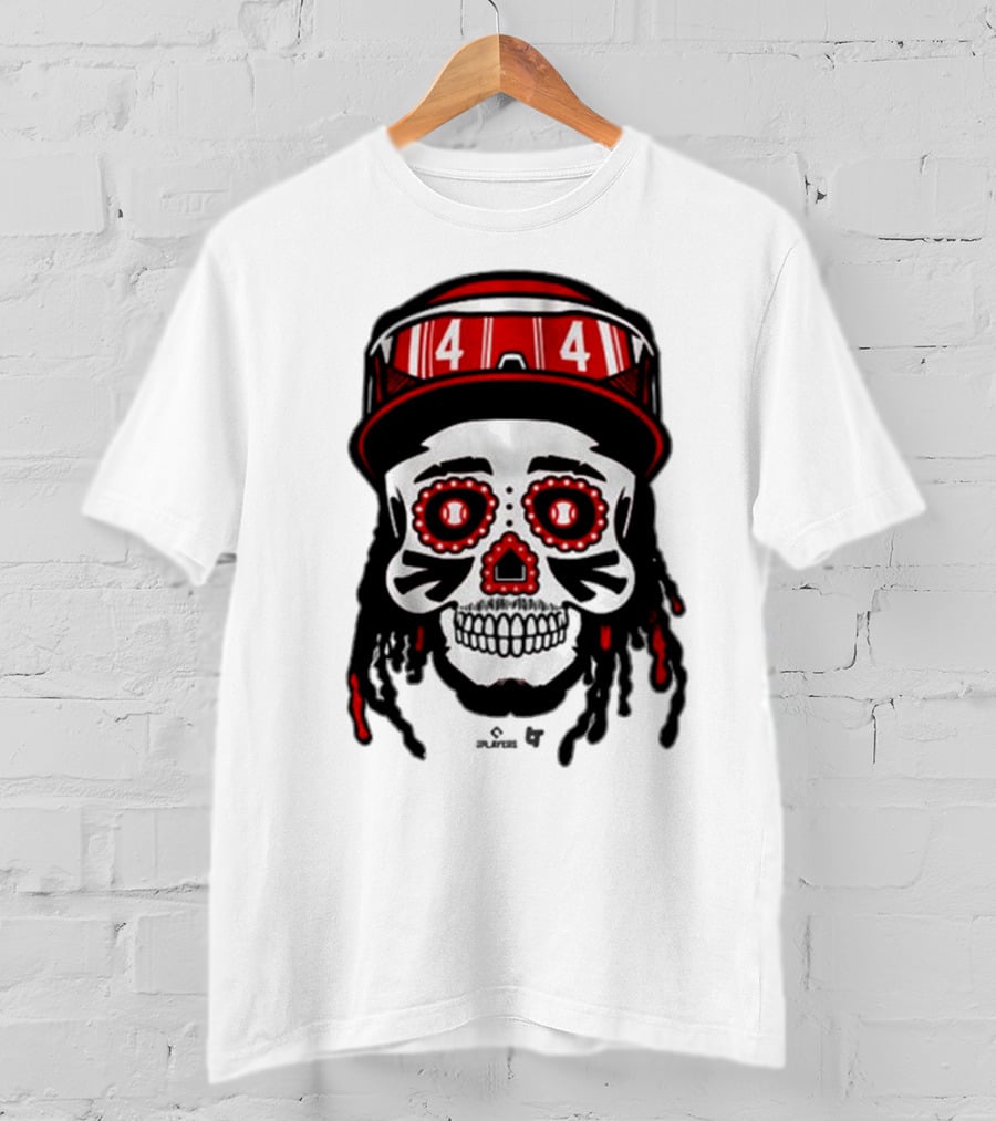Elly De La Cruz 44 Sugar Skull Cincinnati Reds T-Shirt