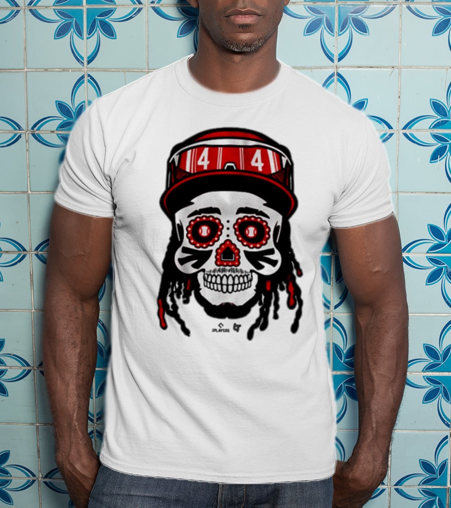 Elly De La Cruz 44 Sugar Skull Cincinnati Reds T-Shirt