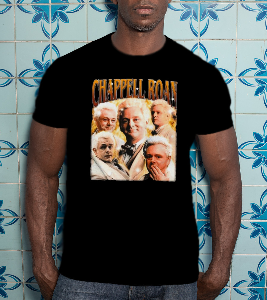 Chappell Roan Aziraphale Good Omens Angelic Characters Collage T-Shirt