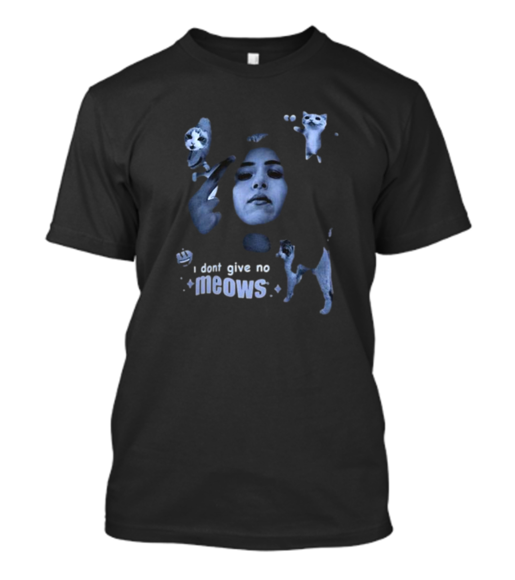Pokimane X Ebiko Poki I Dont Give No Meows Cats T-Shirt