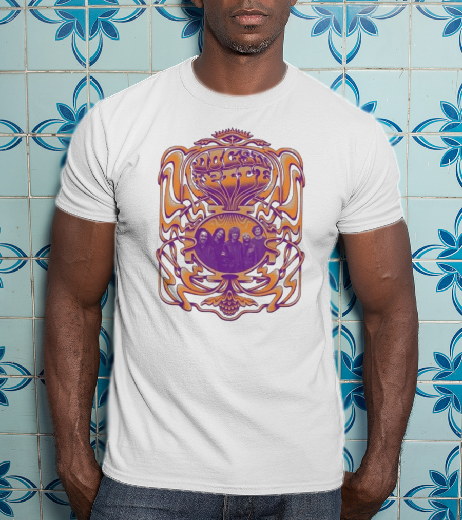Dogs In A Pile Psychedelic Band Member T-Shirt