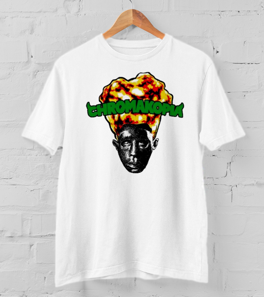 Feliciathegoat Chromakopia Fire Face With Flaming Hair T-Shirt