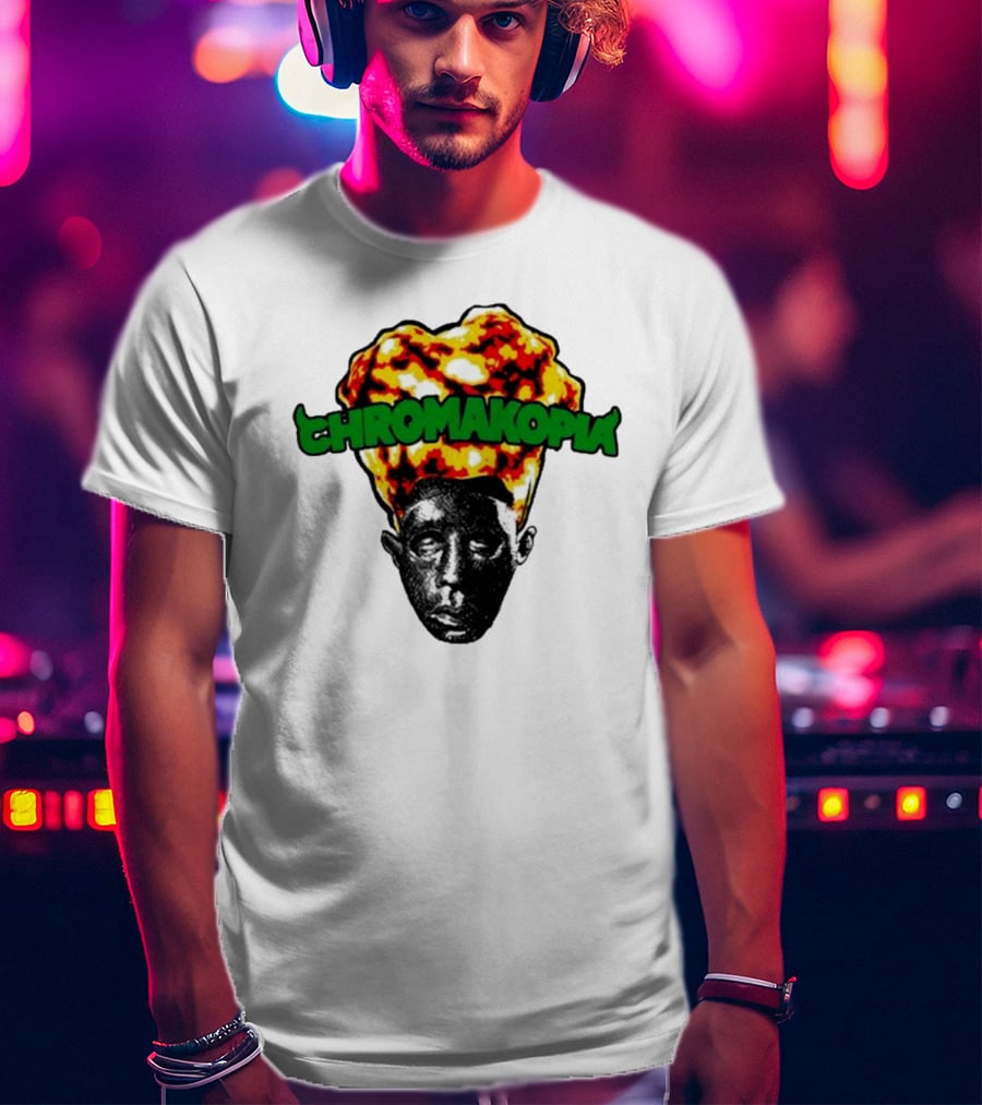 Feliciathegoat Chromakopia Fire Face With Flaming Hair T-Shirt