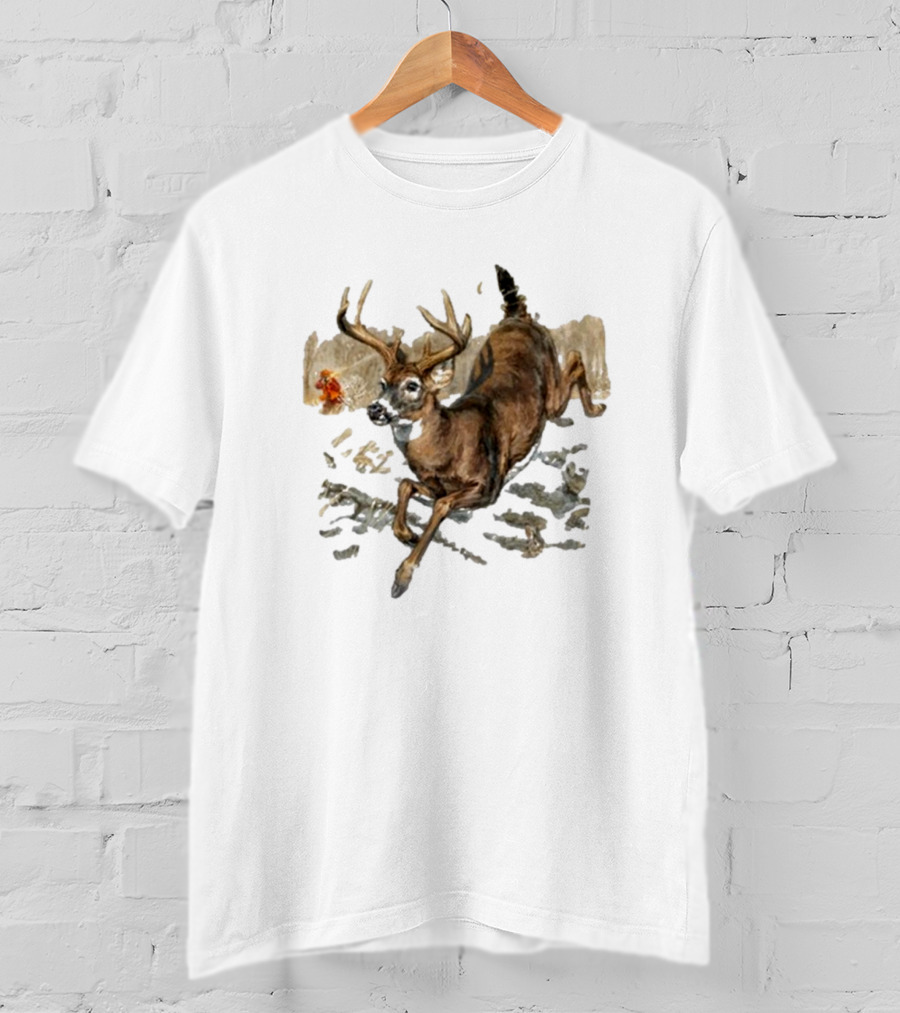 Field And Stream USA Estb 1871 Running Deer T-Shirt
