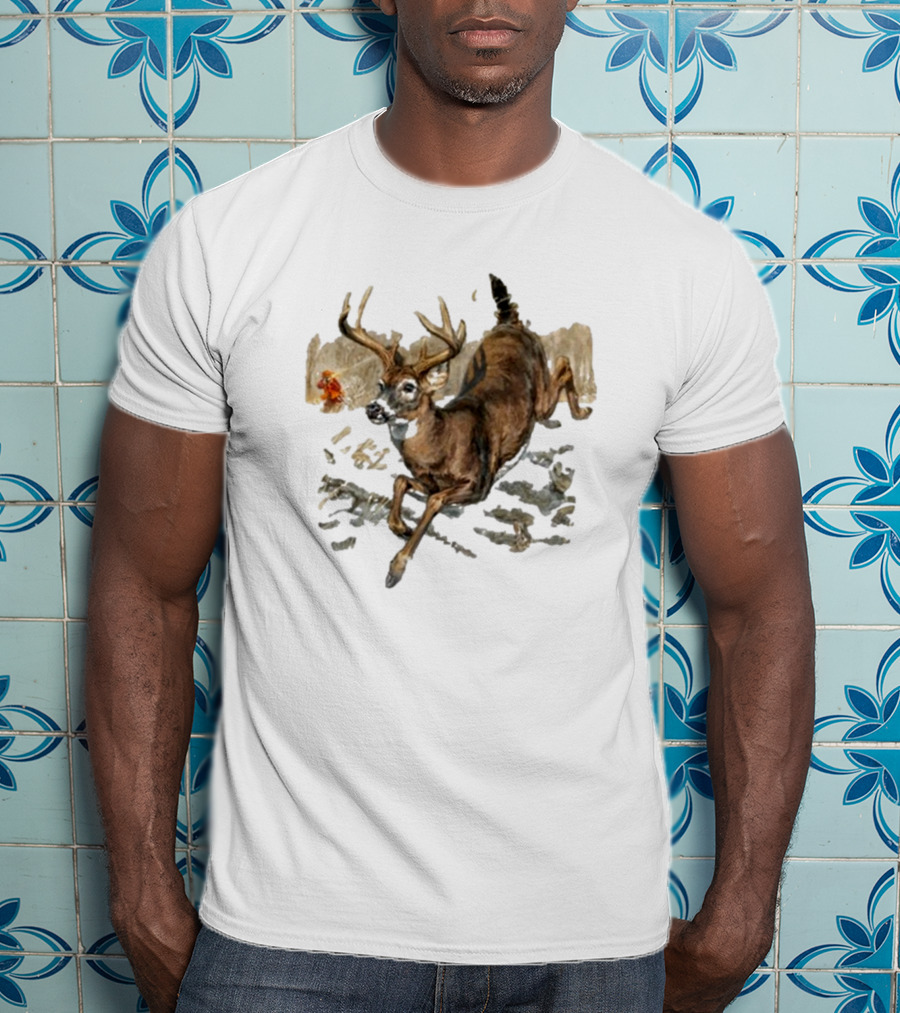 Field And Stream USA Estb 1871 Running Deer T-Shirt