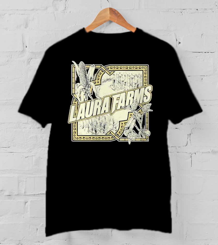 Laura Farms Corn And Agriculture Scene T-Shirt