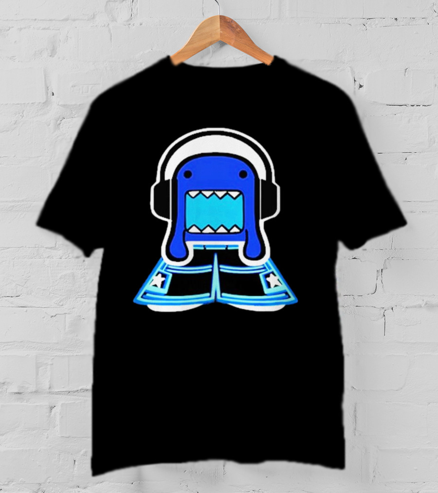Romanceplanet Domo Headphones Star Shorts T-Shirt