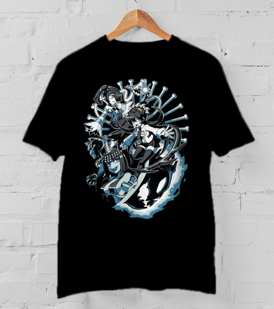 Skullgirls Parasites Filia Squigly Eliza Characters T-Shirt