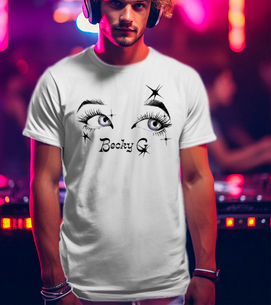 Becky G Sparkling Eyes Blue Starry Gaze T-Shirt