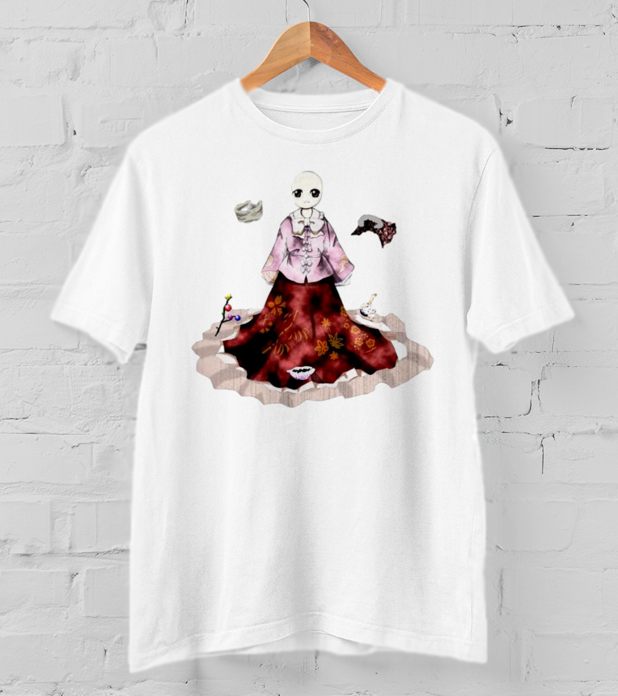 Kaguya Houraisan Fantasy Minimalist Floral Kimono T-Shirt